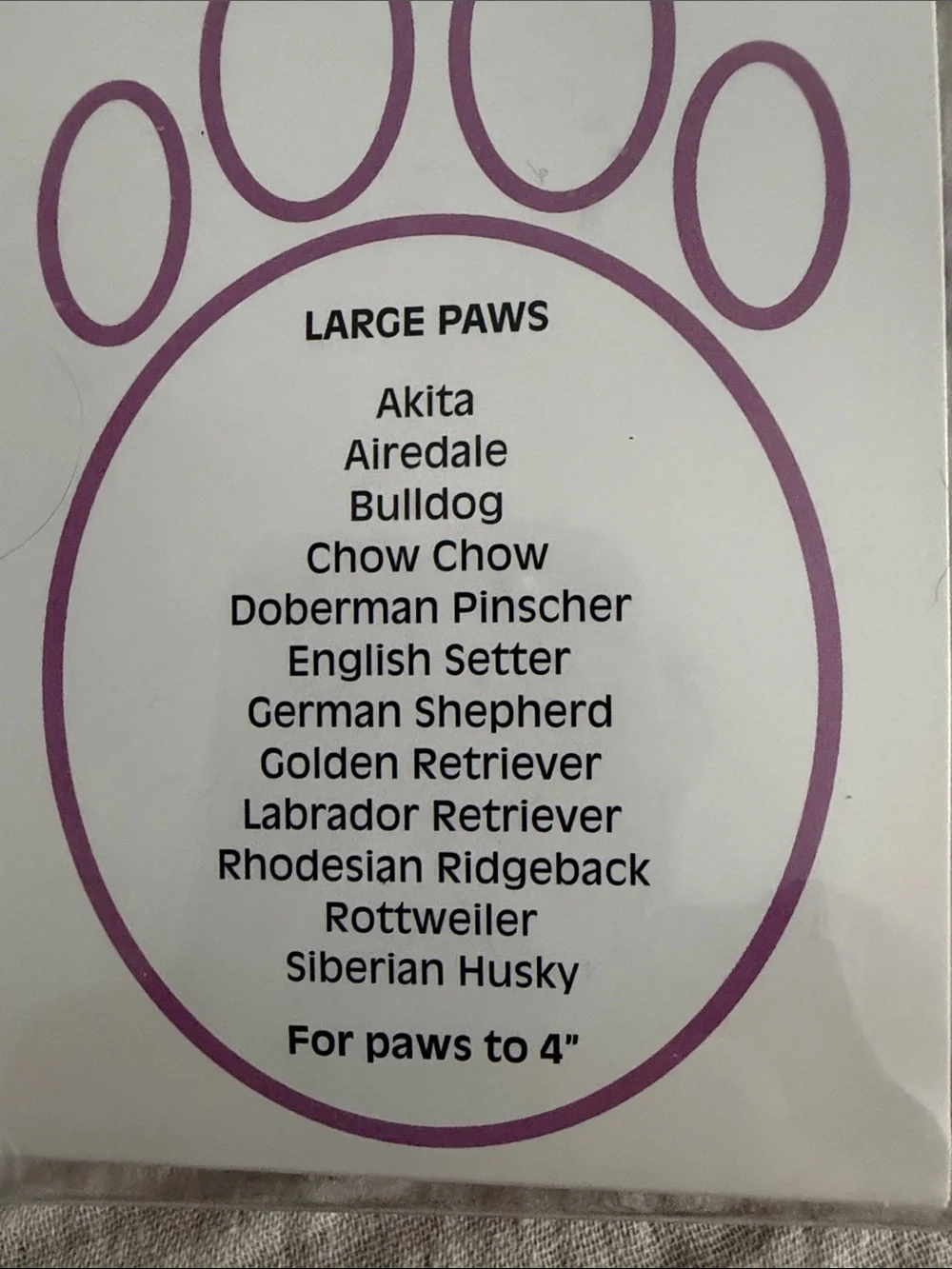 PAWZ Purple Waterproof Dog Boots - Large Pack 8 Reuseable Natural Rubber
